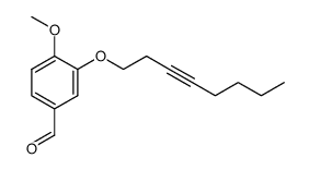 4-methoxy-3-(oct-3-ynyloxy)benzaldehyde Structure