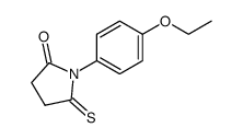 Succinimide,N-(p-ethoxyphenyl)-1-thio- (6CI) Structure