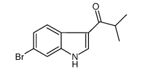 1-(6-bromo-1H-indol-3-yl)-2-methyl-1-propanone结构式