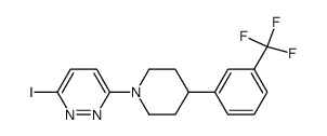 3-iodo-6-[4-[3-(trifluoromethyl)phenyl]-1-piperidinyl]pyridazine结构式