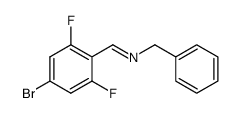 N-(4-bromo-2,6-difluorobenzylidene)benzylamine结构式