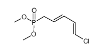 dimethyl (2E,4E)-5-chloropenta-2,4-dienylphosphonate结构式