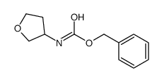 3-N-CBZ-TETRAHYDROFURAN-3-YL-AMINE结构式