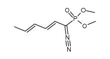 dimethyl 1-diazo-2,4-hexadienephosphonate结构式