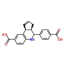 (3aR,9bS)-4-(4-Carboxyphenyl)-3a,4,5,9b-tetrahydro-3H-cyclopenta[c]quinoline-8-carboxylic acid结构式