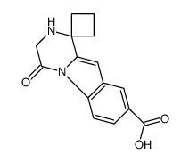 4-oxospiro[2,3-dihydropyrazino[1,2-a]indole-1,1'-cyclobutane]-8-carboxylic acid Structure