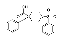 4-PHENYL-1-(PHENYLSULFONYL)PIPERIDINE-4-CARBOXYLIC ACID Structure