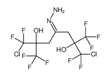 1-chloro-6-(chloro-difluoro-methyl)-1,1,7,7,7-pentafluoro-4-hydrazinyl idene-2-(trifluoromethyl)heptane-2,6-diol structure