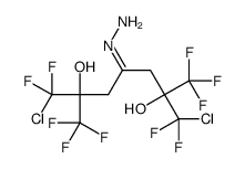 1-chloro-6-(chloro-difluoro-methyl)-1,1,7,7,7-pentafluoro-4-hydrazinyl idene-2-(trifluoromethyl)heptane-2,6-diol Structure