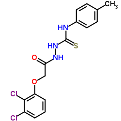 2-[(2,3-Dichlorophenoxy)acetyl]-N-(4-methylphenyl)hydrazinecarbothioamide结构式