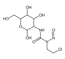 1-(2-chloroethyl)-1-nitroso-3-[(3S,4S,5R,6S)-2,4,5-trihydroxy-6-(hydroxymethyl)oxan-3-yl]urea Structure