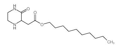 Decyl 2-(3-oxo-2-piperazinyl)acetate Structure