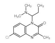 1-dimethylaminopropyl-3-methyl-6-chloroquinoxaline-2(1H)-one结构式