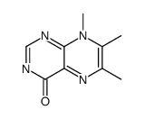 4(8H)-Pteridinone,6,7,8-trimethyl-(6CI) Structure
