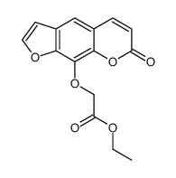 ethyl 2-(7-oxofuro[3,2-g]chromen-9-yl)oxyacetate结构式