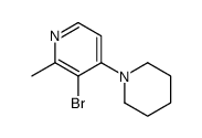 3-bromo-2-methyl-4-piperidin-1-ylpyridine结构式