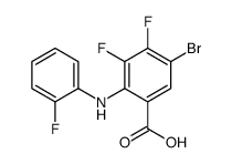 5-bromo-3,4-difluoro-2-(2-fluoroanilino)benzoic acid Structure