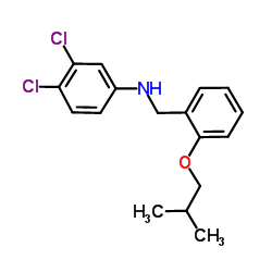 3,4-Dichloro-N-(2-isobutoxybenzyl)aniline结构式