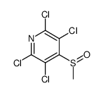 2,3,5,6-tetrachloro-4-methylsulfinylpyridine Structure