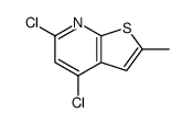 4,6-二氯-2-甲基噻吩并[2,3-b]吡啶结构式