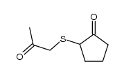 2-[(2'-oxopropyl)thio]cyclopentanone结构式