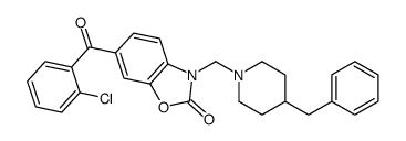 3-[(4-benzylpiperidin-1-yl)methyl]-6-(2-chlorobenzoyl)-1,3-benzoxazol-2-one Structure