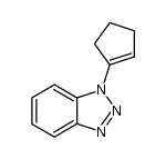 1-(1-benzotriazolyl)cyclopentene Structure