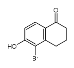 5-bromo-6-hydroxy-3,4-dihydro-1(2H)-naphthalenone Structure