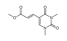 (E)-methyl 3-(1,3-dimethyl-2,4-dioxo-1,2,3,4-tetrahydropyrimidin-5-yl)acrylate结构式