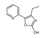 4-ethyl-5-pyridin-2-yl-3H-1,3-oxazol-2-one结构式
