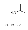 tert-butylamine-tin(II)-chloride aduct C4H11N*Cl2Sn, triclinic结构式