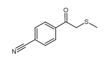 α-(methylthio)-p-cyanoacetophenone Structure