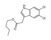 butyl 2-(5,6-dichloro-1H-indol-3-yl)acetate Structure