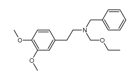 N-benzyl-2-(3,4-dimethoxyphenyl)-N-(ethoxymethyl)ethanamine结构式