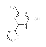 4-Amino-6-(2-furyl)-1,6-dihydro-1,3,5-triazine-2-thiol结构式