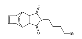 2-(4-bromobutyl)hexahydro-4,7-etheno-1H-cyclobut[f]isoindole-1,3(2H)-dione Structure