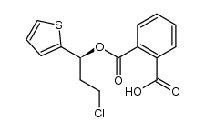 2-[((1S)-(-)-3-chloro-1-thien-2-ylpropoxy) carbonyl] benzoic acid Structure