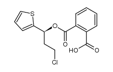 2-[((1S)-(-)-3-chloro-1-thien-2-ylpropoxy) carbonyl] benzoic acid结构式