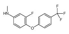 3-fluoro-N-methyl-4-[4-(trifluoromethyl)phenoxy]aniline结构式