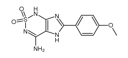 4-amino-6-(4'-methoxyphenyl)-1H,5H-imidazo[4,5-c]-1,2,6-thiadiazine 2,2-dioxide Structure