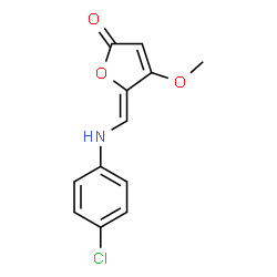 5-[(4-CHLOROANILINO)METHYLENE]-4-METHOXY-2(5H)-FURANONE structure