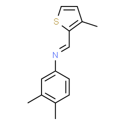 (3,4-dimethylphenyl)[(3-methyl-2-thienyl)methylene]amine结构式