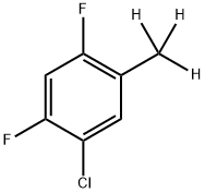 2,4-Difluoro-5-(methyl-d3)-chlorobenzene Structure