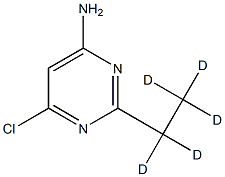 4-Chloro-6-amino-2-(ethyl-d5)-pyrimidine structure