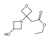 Ethyl 2-(3-(3-hydroxyazetidin-1-yl)oxetan-3-yl)acetate Structure