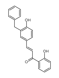 3-benzyl-2',4-dihydroxychalcone结构式