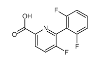 6-(2,6-DIFLUORO-PHENYL)-5-FLUORO-PYRIDINE-2-CARBOXYLIC ACID Structure