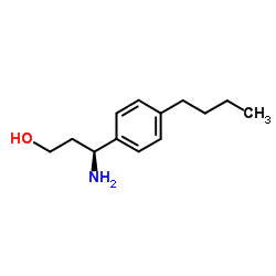 (3S)-3-Amino-3-(4-butylphenyl)-1-propanol Structure