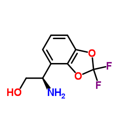 (2R)-2-Amino-2-(2,2-difluoro-1,3-benzodioxol-4-yl)ethanol结构式