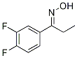 1-(3,4-difluorophenyl)propan-1-one oxime结构式